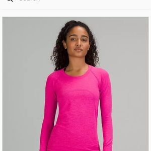 Lululemon Pow Pink Swiftly Tech Long Sleeve Shirt 2.0